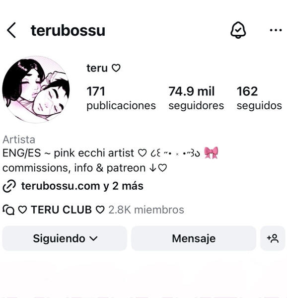 Instagram profile